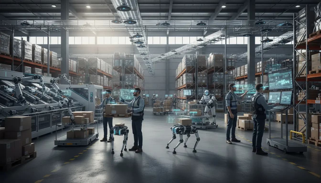 AI Future Human Augmented Warehouse