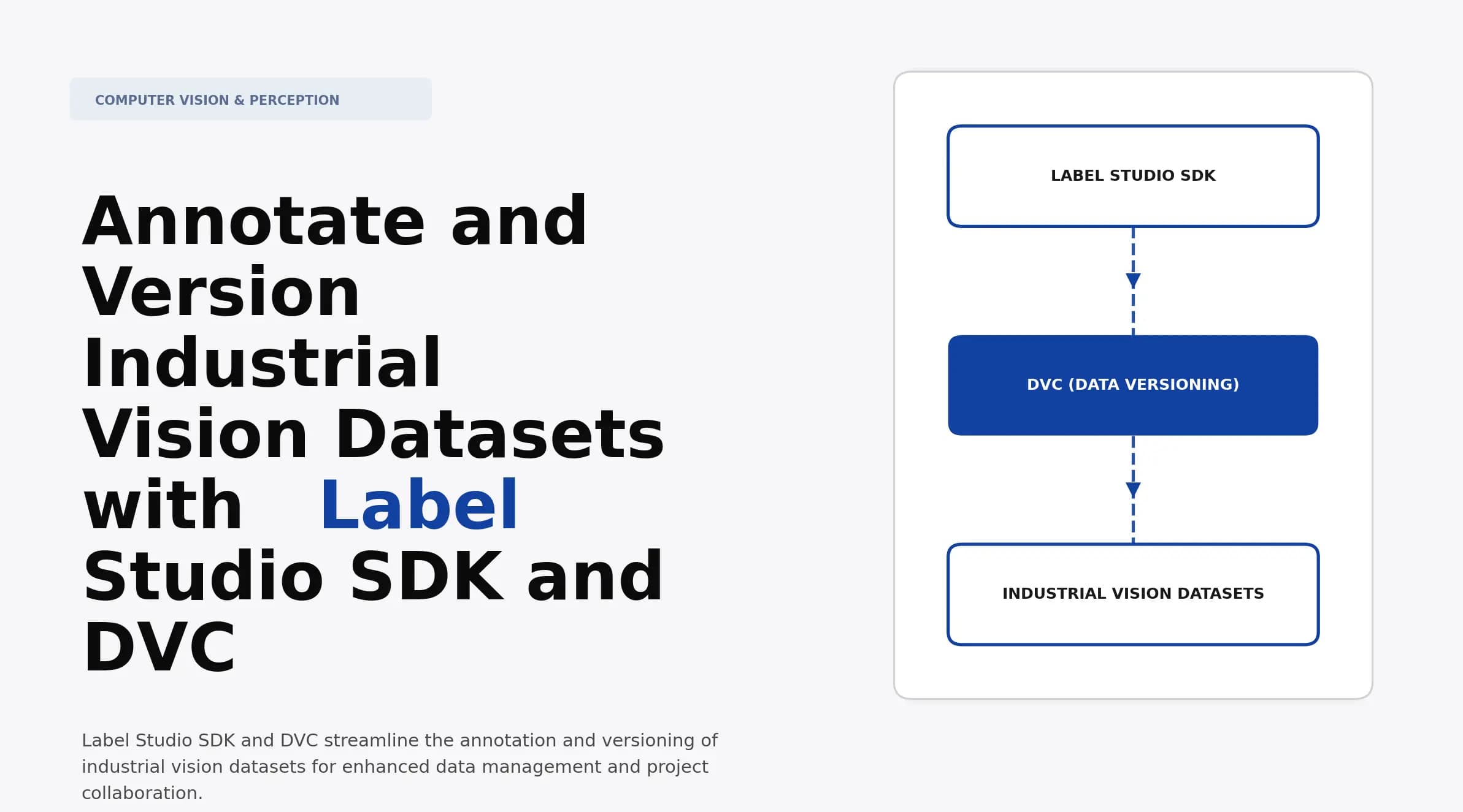Annotate and Version Industrial Vision Datasets with Label Studio SDK and DVC