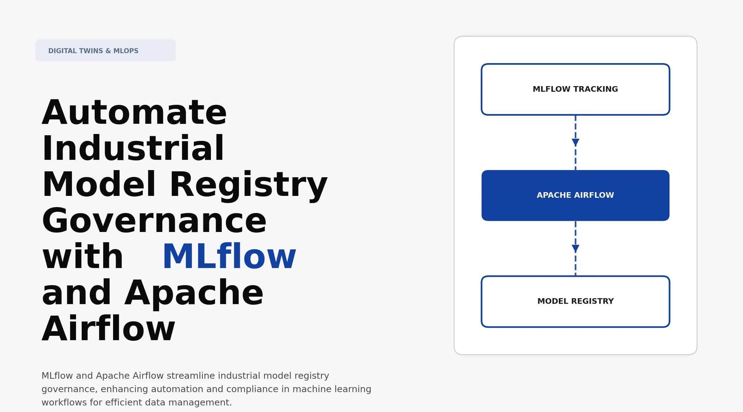 Automate Industrial Model Registry Governance with MLflow and Apache Airflow