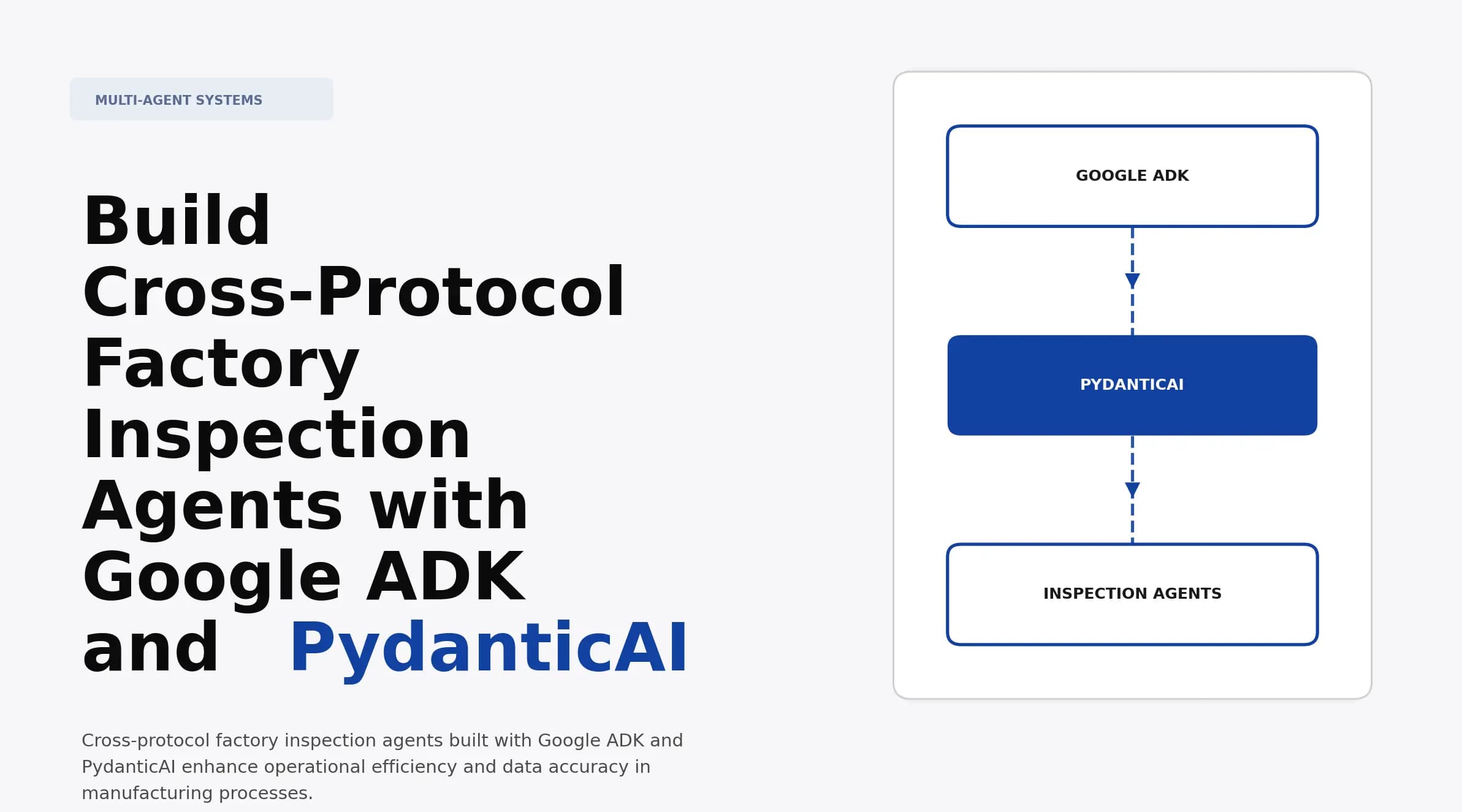 Build Cross-Protocol Factory Inspection Agents with Google ADK and PydanticAI