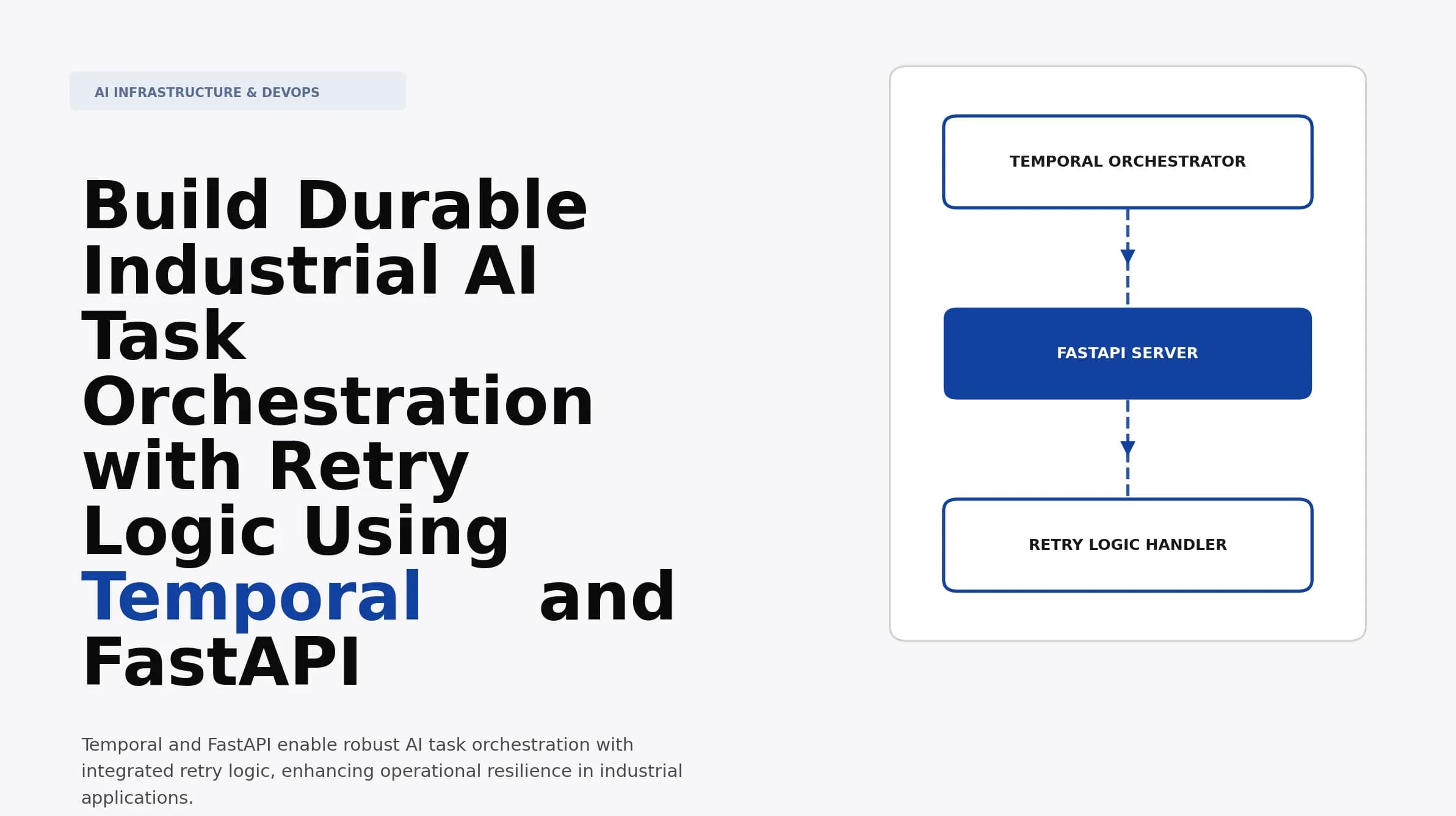 Build Durable Industrial AI Task Orchestration with Retry Logic Using Temporal and FastAPI