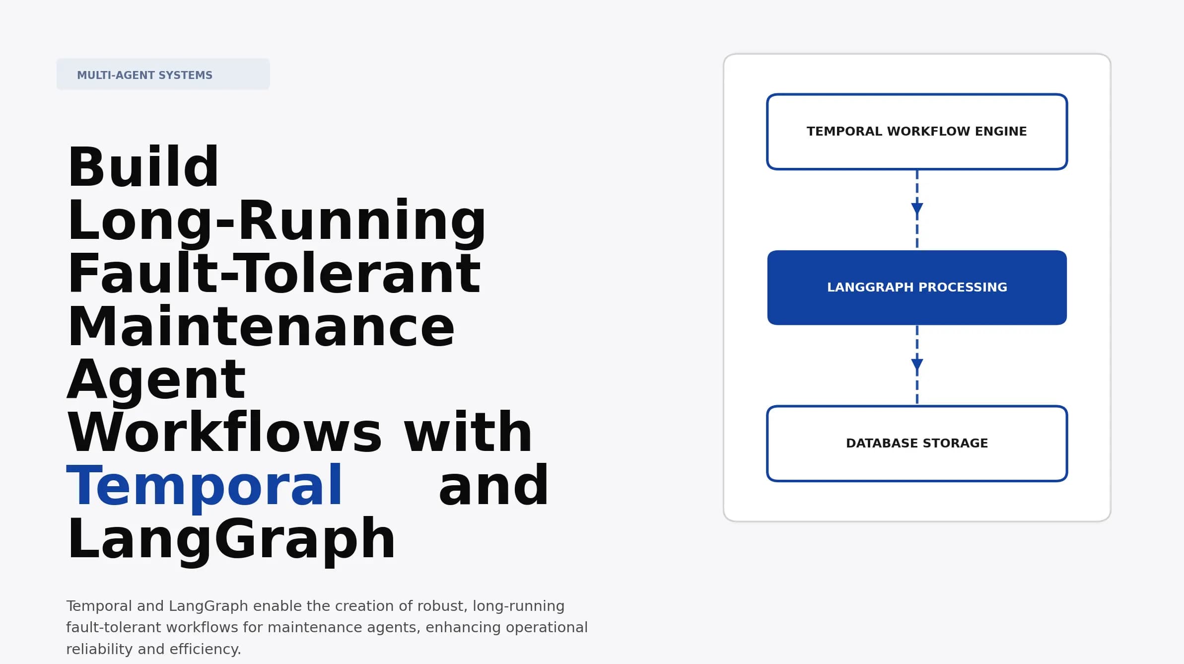 Build Long-Running Fault-Tolerant Maintenance Agent Workflows with Temporal and LangGraph