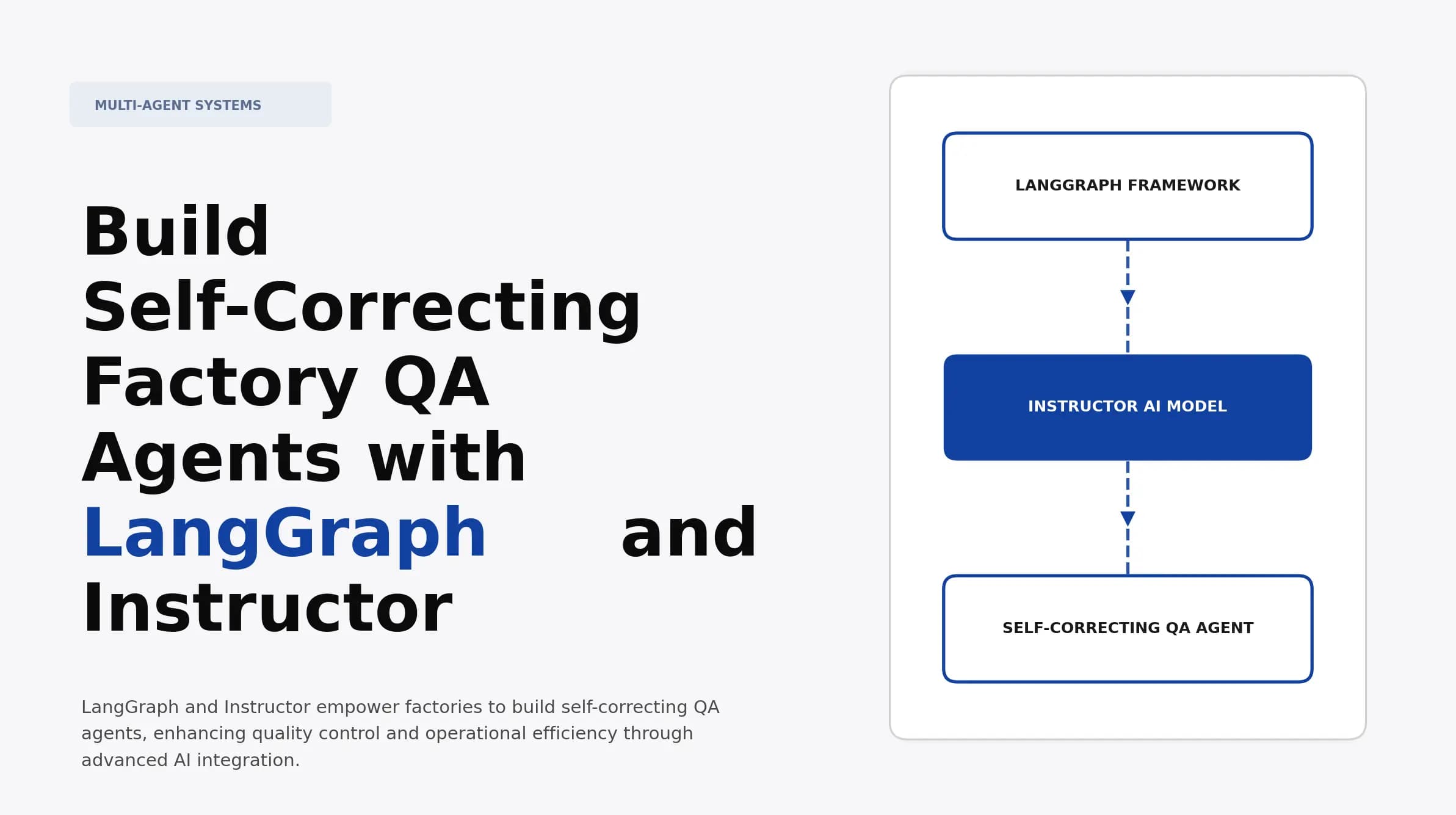 Build Self-Correcting Factory QA Agents with LangGraph and Instructor