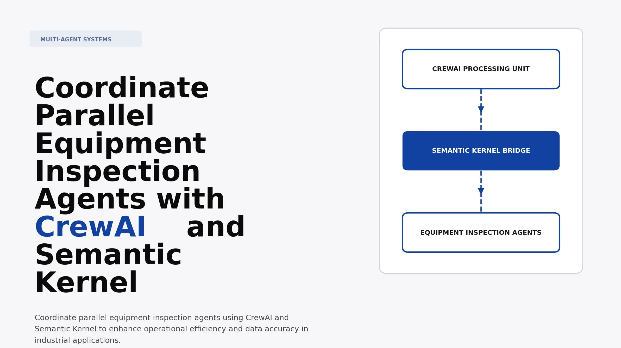 Coordinate Parallel Equipment Inspection Agents with CrewAI and Semantic Kernel