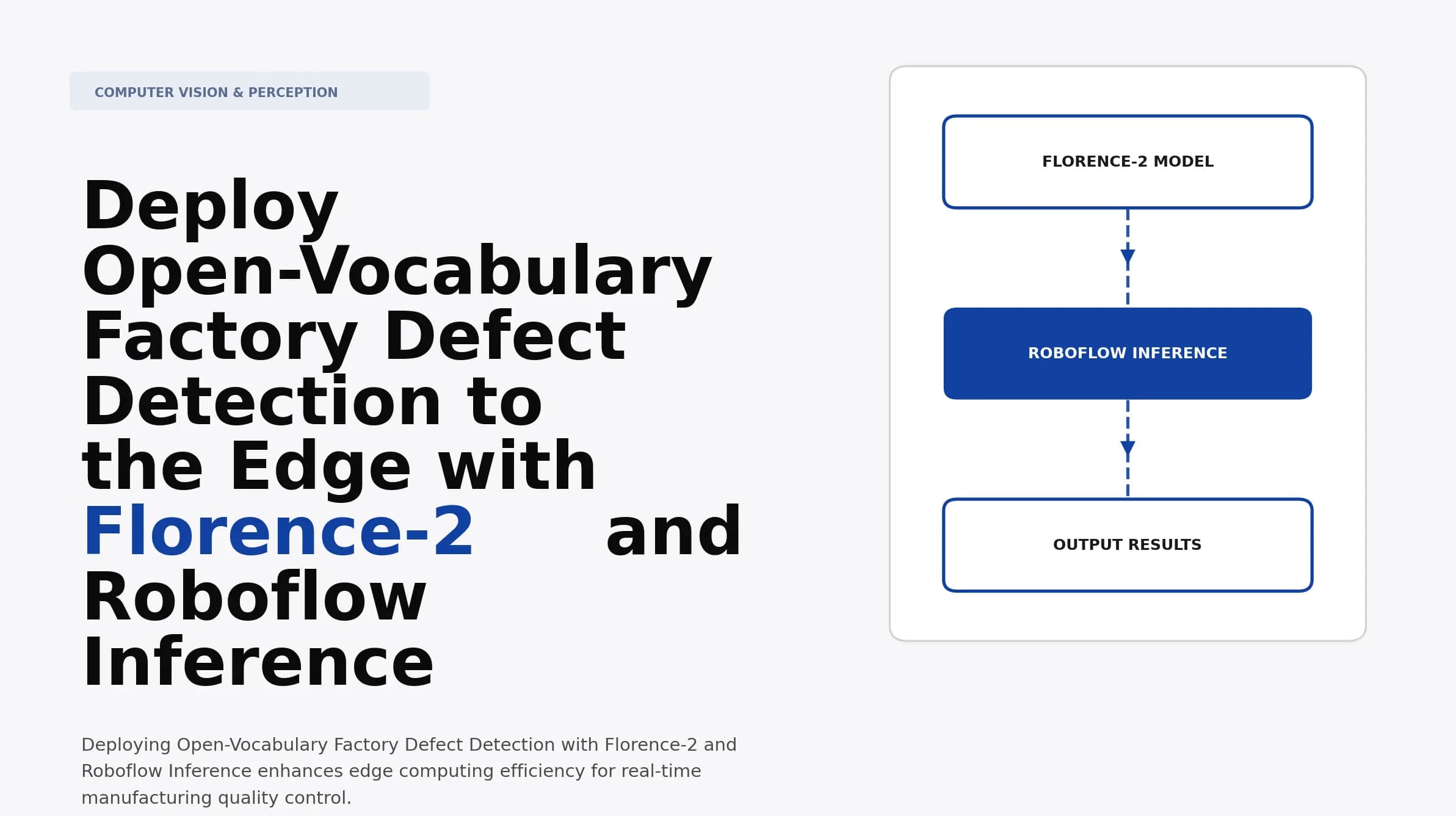 Deploy Open-Vocabulary Factory Defect Detection to the Edge with Florence-2 and Roboflow Inference