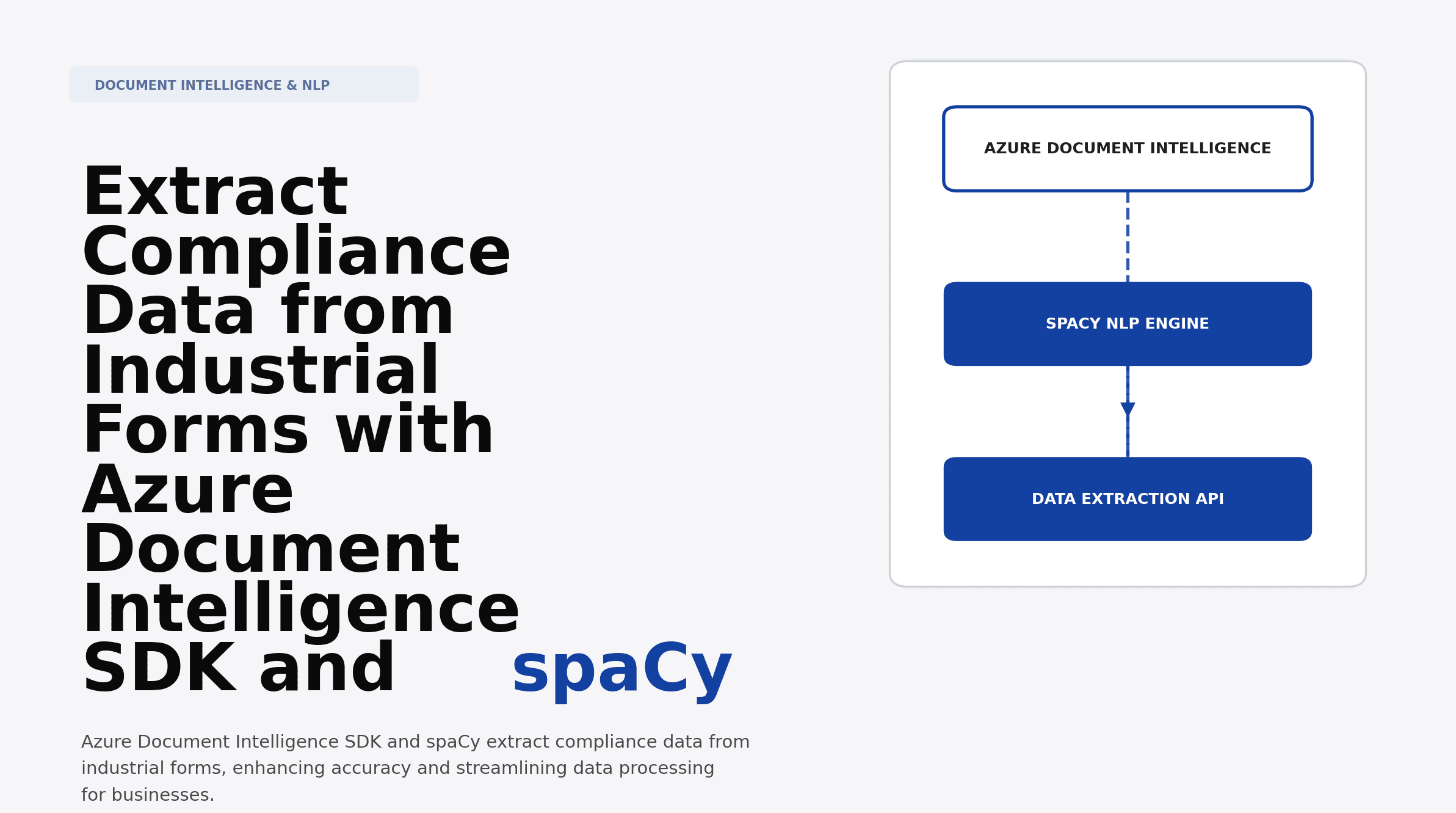 Extract Compliance Data from Industrial Forms with Azure Document Intelligence SDK and spaCy