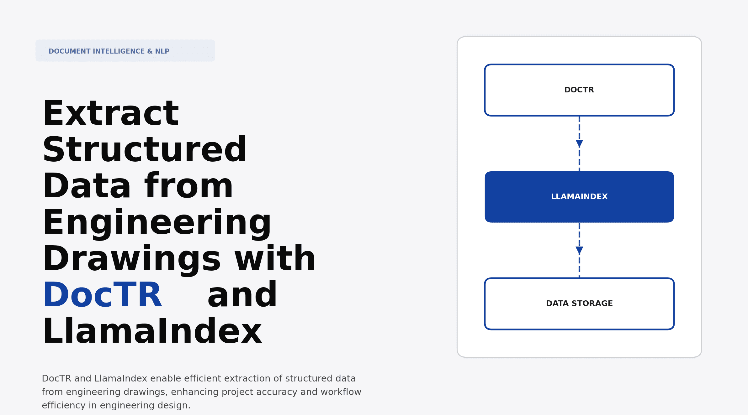 Extract Structured Data from Engineering Drawings with DocTR and LlamaIndex