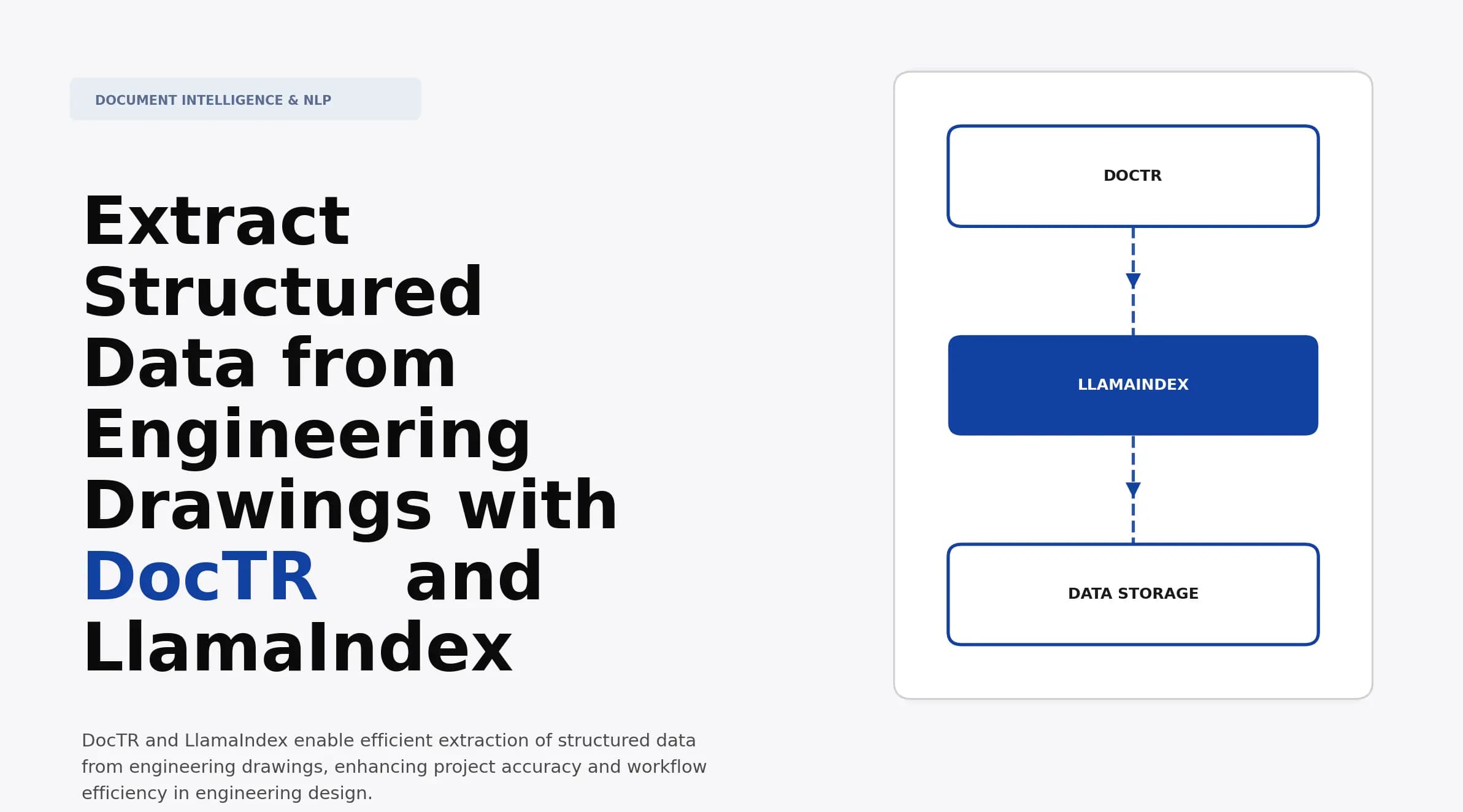 Extract Structured Data from Engineering Drawings with DocTR and LlamaIndex