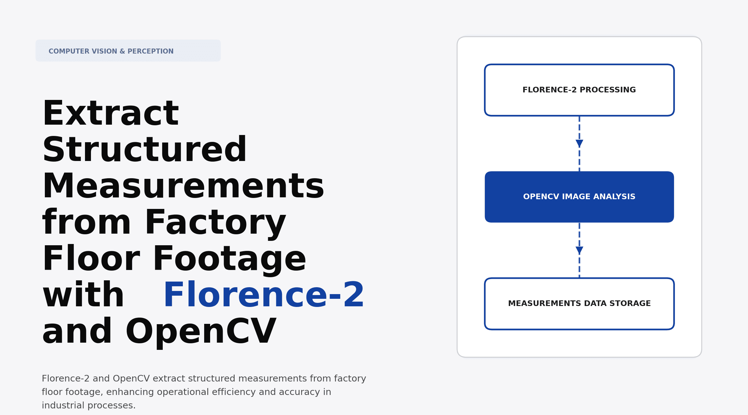 Extract Structured Measurements from Factory Floor Footage with Florence-2 and OpenCV
