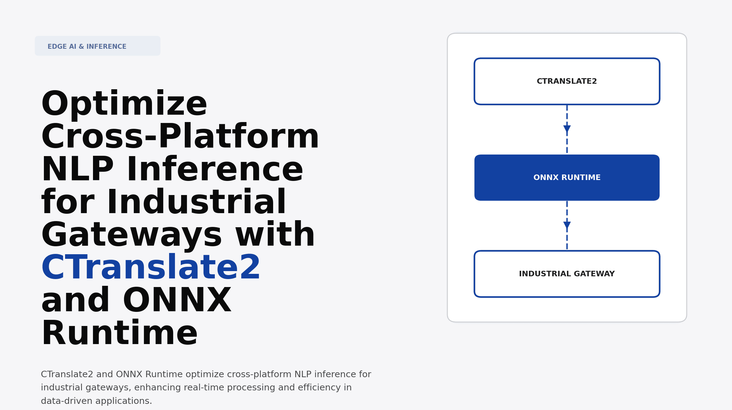 Optimize Cross-Platform NLP Inference for Industrial Gateways with CTranslate2 and ONNX Runtime