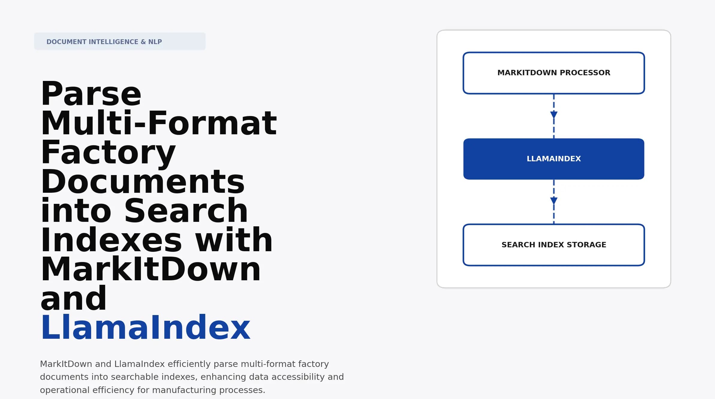 Parse Multi-Format Factory Documents into Search Indexes with MarkItDown and LlamaIndex