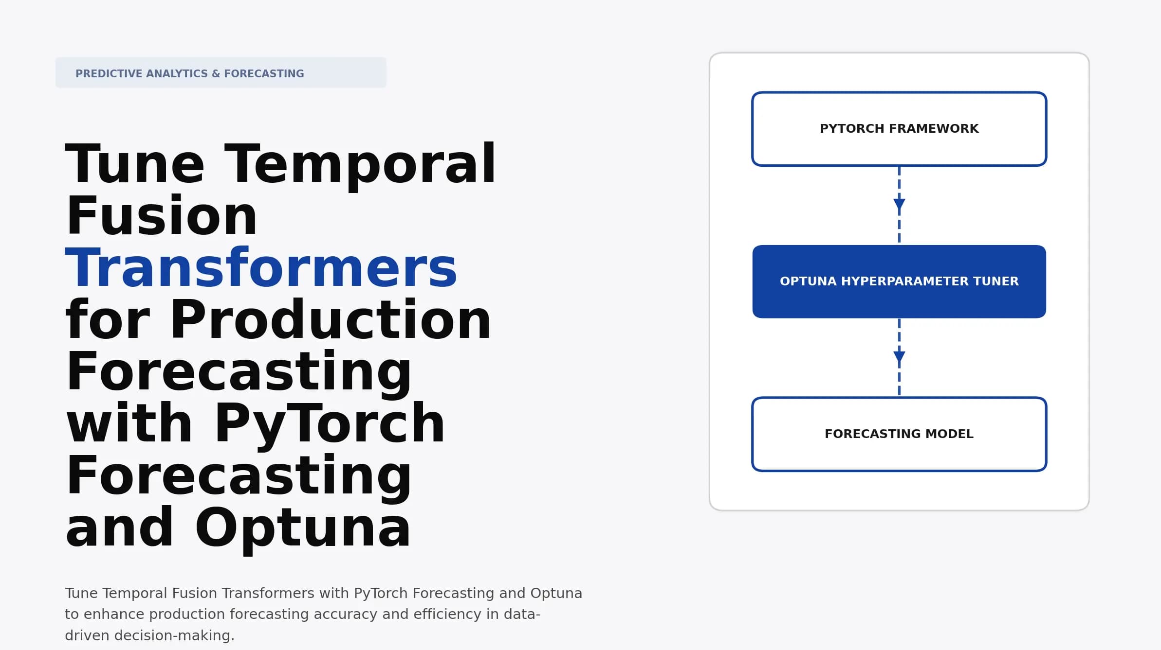 Tune Temporal Fusion Transformers for Production Forecasting with PyTorch Forecasting and Optuna
