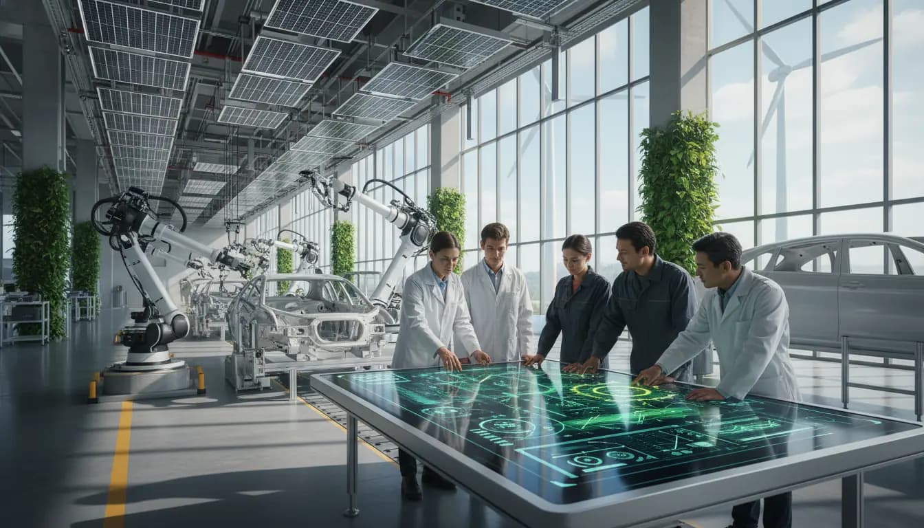AI for Sustainability in Automotive Plants